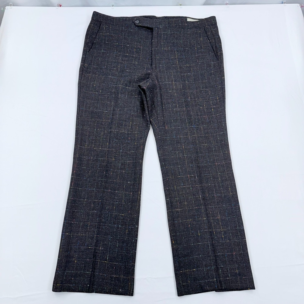 Vintage‎ Jaymar Sansabelt Flannel Wool Dress Pants Mens 38x28 Slacks Trousers